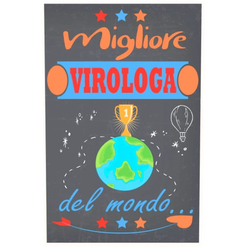 Medo.2022 Joseph.noteart Migliore Virologa del Mondo: Taccuino foderato da regalare | Idea regalo originale per una Virologa | Regali di Compleanno o Natale | 6 x 9 pollici, circa (A5) , 110 pagine (Italian Edition)