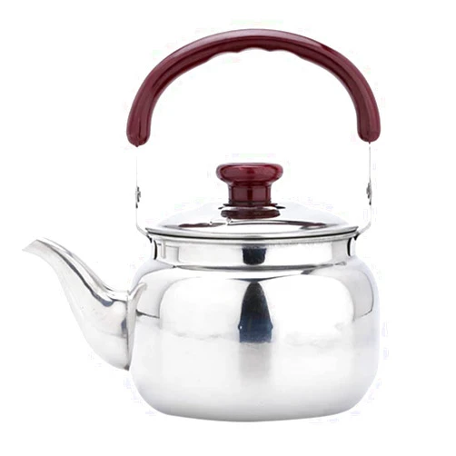 BESTonZON Stainless Steel Tea Kettle 500ml Whistling Boiling Teapot Coffee Tea Kettle Heating Water Container Water Boiling Kettle Hot Water Boiler for Outdoor Camping Gas Stovetop