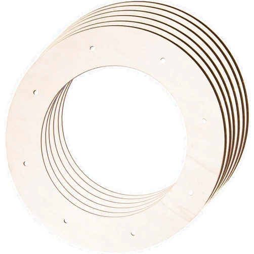 AWIZOM 12 Pcs Wooden Wreath Frames for Crafts Unfinished Wooden Craft Floral Hoop Rings DIY Christmas Garland Wood Hanging Decorations for DIY Christmas Wedding Holiday Wreath Wall Home Craft Decor,12 Inch