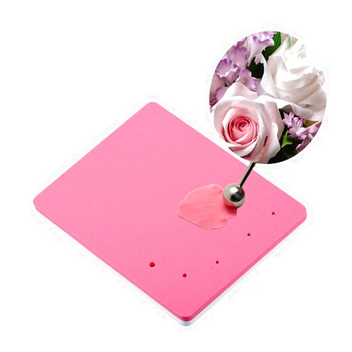 KALAIEN 1Pc Fondant Shaping Foam Double-Sided Five-Hole Cake Mat Sugar Craft Tools Random Color