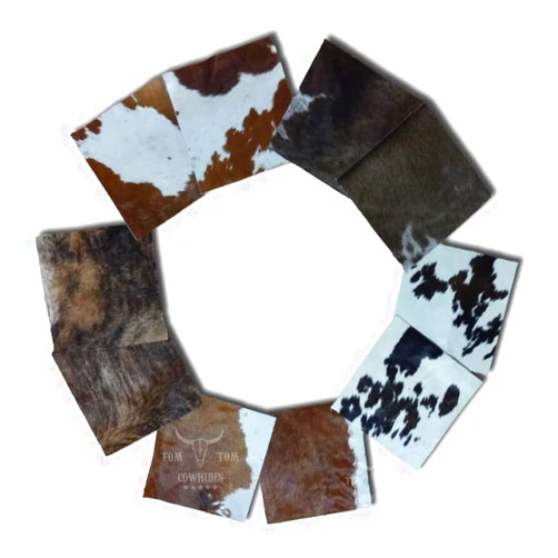 TOM TOM COWHIDES Tomtom Cowhides Leather Variety 10 Pieces - (5 Pairs You can Match Color per Pair - 14