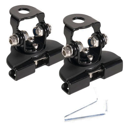 ANGU-OFFROAD ANGU OFFROAD LED Light Bar Mounting Bracket, 2PCS Universal Adjustable Pillar Hood LED Work Light Mount Bracket Clamp Holder for Off-Road Jeep, Truck, SUV - Install Without Drilling