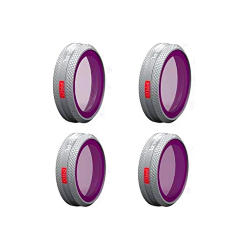 PGYTECH Filter Set Compatible for DJI Mavic 2 Zoom (Professional) Multi-Coated Drone Quadcopter Frame Material Aviation Aluminum Alloy Lens Optical Glass Camera Lens 4 Pack Filter ND/PL(8 16 32 64)