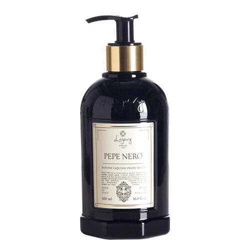 L LOGEVY FIRENZE 1965 Logevy Pepe Nero Liquid Hand Soap – Mood Boosting Fragrance Made from the Best Skin-Friendly Ingredients Rich in Nutritional Properties for Hydrating and Soothing Action – 500ml