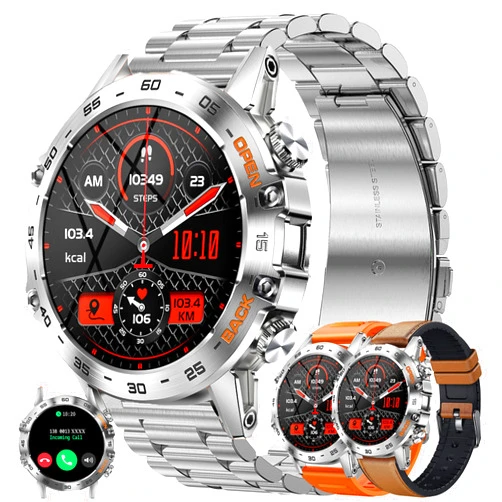 SGDDFIT Military Smart Watch for Men(Answer/Dial Calls), Fitness Tracker for Android iPhone, 1.39