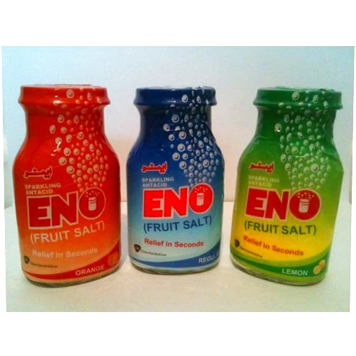ENO Fruit Salt Sparkling Antacid Original 100g (Orange Flavour, Combo Lemon Orange & Regular Each of 1pcs)