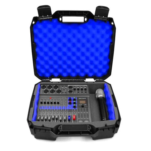 CASEMATIX DJ Mixer Case Compatible with Yamaha MG10XU, MG10, MG06 and More 10-Input Stereo Mixers in Shock Absorbing Foam - Case Only