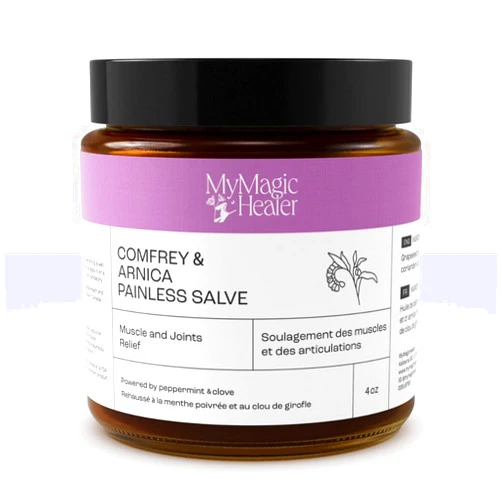 MyMagicHealer Comfrey & Arnica Muscle and Joints Salve | Muscles and Joints Pain | Back Pain | Shoulder Pain | Knee Pain | Sprains