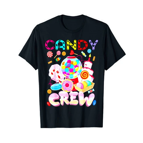 Candy Land Candy Crew Party Halloween Costumes Adult Women T-Shirt
