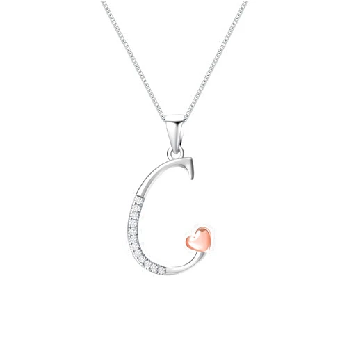Mesovor 925 Sterling Silver Initial Necklace for Women, Classic 26 Letter Cubic Zirconia Hypoallergenic Necklace Jewelry Gifts for family Mother Sister Wife, 20 Inch Chain