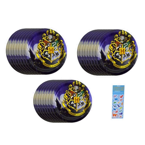 Unique Harry Potter Birthday Party Supplies Bundle Pack includes Dessert Cake Paper Plates - 24 Plates