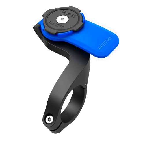 Quad Lock Out Front Phone Holder Bike Mount for iPhone, Samsung Galaxy, Google Pixel and Universal Adapters