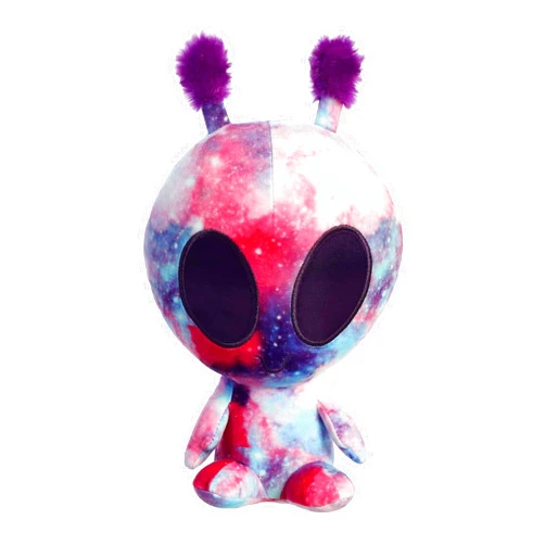 Aurora® Interstellar Galactic Cuties™ Cosmic Light Up Alien Stuffed Animal - Cosmic Companions - Illuminating Fun - Multicolor 8 Inches