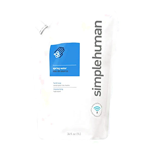 simplehuman Moisturizing Hand Soap, Spring Water, 34 fl oz, 6/Case (CT1021)