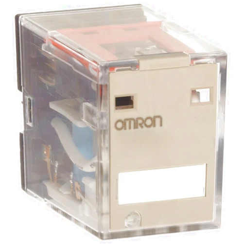 Omron MY2N AC24 (S) General Purpose Relay, Standard Coil Polarity, LED Indicator, Standard Type, Plug-In Socket/Solder Terminal, Double Pole Double Throw Contacts, 53.8 mA at 50 Hz and 46 mA at 60 Hz Rated Load Current, 24 VAC Rated Load Voltage