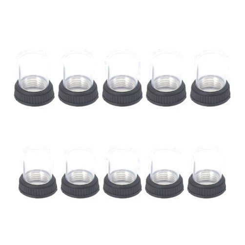 MinnowXY 10pcs Circuit Breaker Waterproof Dust Cover with 12mm Bottom Diameter Silicone Flat Head Caps for KUOYUH 98 88 Series Plastic