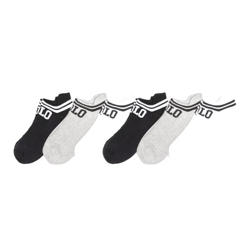 POLO RALPH LAUREN Men's Athletic Performance Cotton Low Cut Socks-6 Pair Pack-Moisture Wicking Mesh