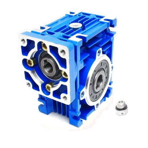 CNCTOPBAOS NMRV30 Worm Gearbox Speed Reducer NMRV030 Worm Gear Reducer Speed Ratio 20:1 RV30 Square Type for Nema23 Stepper Motor Servo Motor Output Hole 14mm Shaft NMRV-030