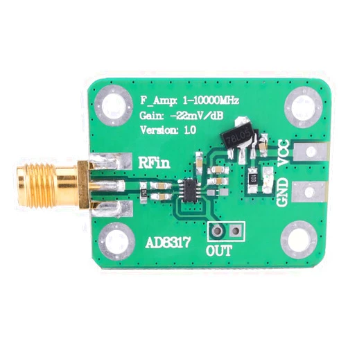 Hilitand AD8317 Logarithmic Detector Radio Frequency RF Power Meter 1M-10000MHz