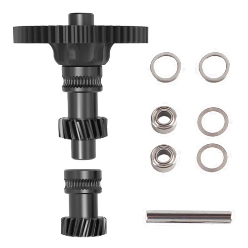 FYSETC Upgrade Sherpa Mini R2 Gear Kit - Nano-Coating Extruder Gear Replacement: Integrated Hardened Steel Helical Dual Gear Extrusion Part Direct Drive Extruder Accessory One-Piece Shaft Design