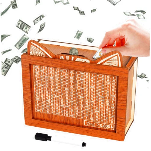 Rgontar Wooden Money Boxes, Adult Money Boxes with Counters, Cat Ear Cash Boxes, Best Gift for Friends ($10,000)