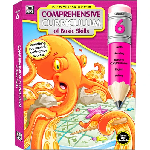 By Thinking Kids (Compiler), Carson Dellosa Education (Compiler) Carson Dellosa Comprehensive Curriculum of Basic Skills 6th Grade Workbooks All Subjects, Reading Comprehension, Language Arts, Grammar, Math, and Writing Practice, Classroom or Homeschool Curriculum