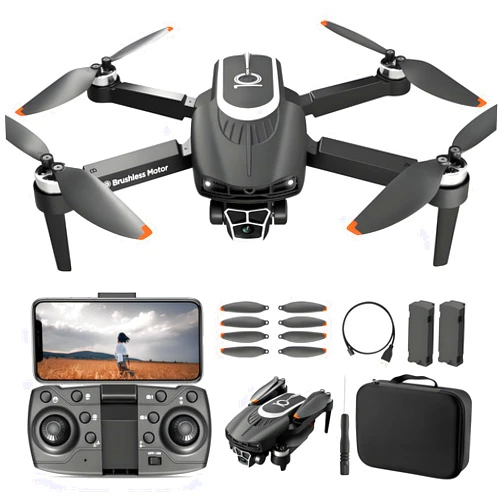 DivaDwell Depot Drone with Camera - Foldable Drone for Kids Adults with 1080P FPV Camera, Upgrade Altitude Hold, Gestures Selfie, Waypoint Fly, Headless Mode, Speed Adjustment，3D Flip, One Key Start, 360° Obstacle Avoidance, Circle Fly, 2 Batteries