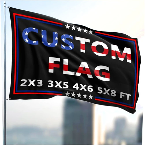 AIUSAAMZ Custom Flag 3x5 Ft Double Sided Outdoor,Personalize Print Your Own Text/Photo/Logo,Custom Flags for Outside,Customized Indoor Outdoor Decoration