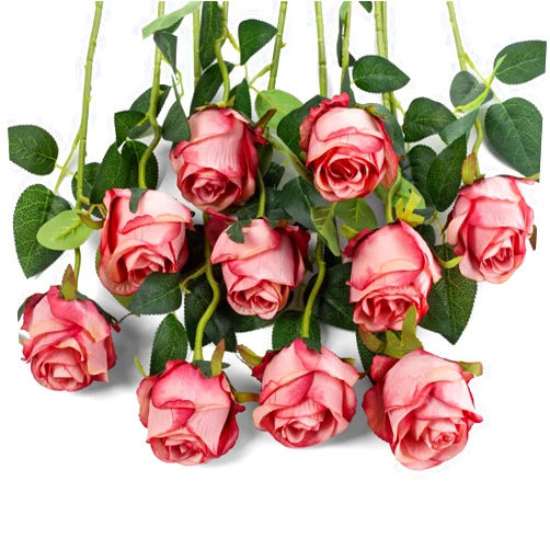 LuLuHouse Exoment Silk Rose Flower Artificial Roses with Long Stems for DIY Wedding Bouquets Centerpieces Bridal Shower Party Home Decor1