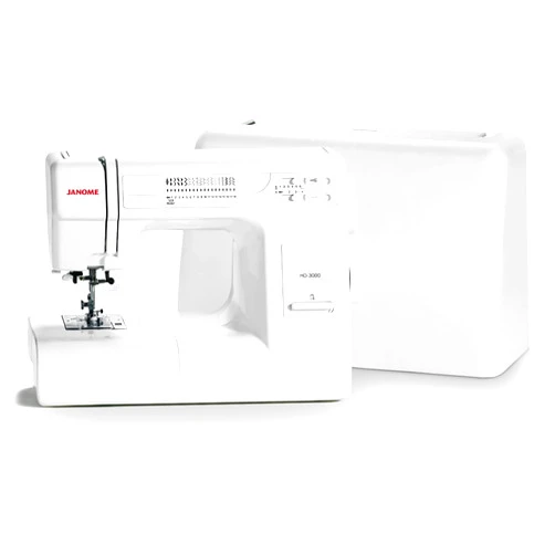 Janome HD3000 Heavy-Duty Sewing Machine with 18 Built-in Stitches + Hard Case