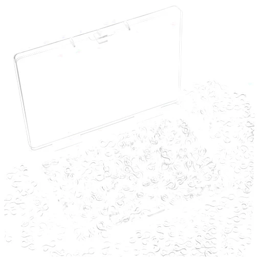 Rolybag 400Pieces Clear S Clips Rubber Band Loom Band S Clips Plastic Connectors Supplement kit for Loom Bracelets and DIY Bracelet Making (400-Clear)