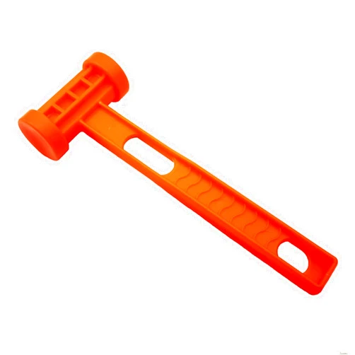 JIUMEI Lightweight Plastic Camping Tent Stake Hammer with Remover Hole Multi-functional Backpacking Tent Peg Mallet Stake Puller for Camping Canopy Tent Outdoor Camping Hiking Accessories