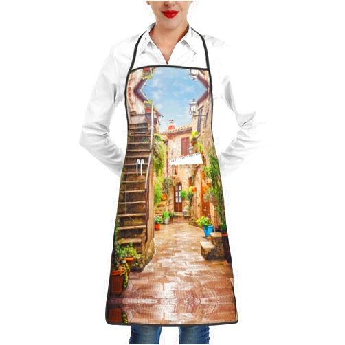 Ourdovi Chemistry Print Kitchen Adults Aprons With Pockets, For Cooking/Working/Cleaning, Men And Women
