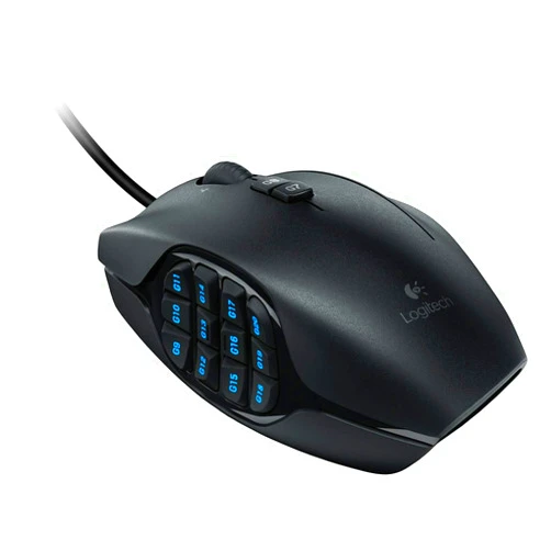 Logitech G600 MMO Gaming Mouse, RGB Backlit, 20 Programmable Buttons