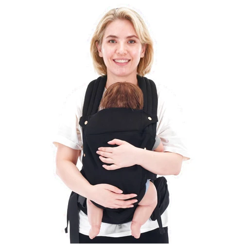 Gentle Monster Baby Carrier Newborn to Toddler - Ergonomic Breathable Soft Structured Carrier with Breathable Mesh Lightweight Baby Holder with Lumbar Support Hands-Free Babywearing for Plus Size Parents Black
