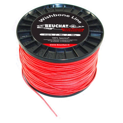 BEUCHAT 2.2 mm Triple Jacket Spectra Line for Speargun Band Wishbone or Shooting Line - Super High Abrasion Resistant - 1540# (700 kg) Strength