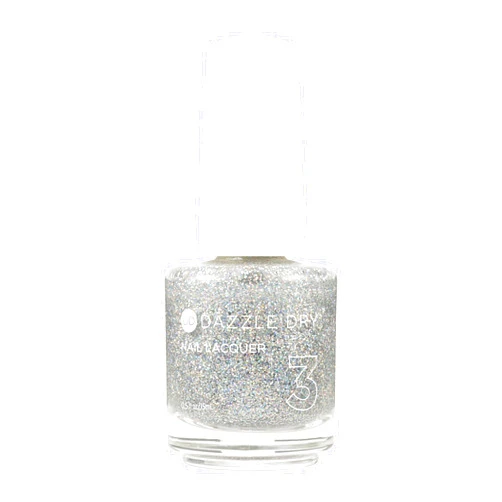 Dazzle Dry Nail Lacquer (Step 3) - Diamond - A holographic micro-glitter in a clear base. (0.5 fl oz)