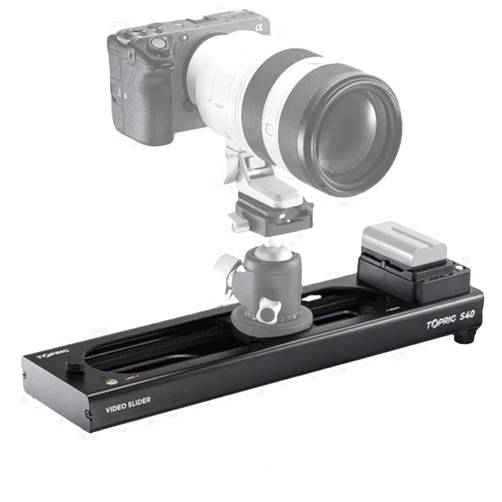 Toprig Accsoon Camera Video Slider S40 Adjustable 24''/60cm Motorized with Full Button Control 120° Panoramic Shooting Support APP Bear 4kg Horizontally Bluetooth Connect (AA-S01 | S40)