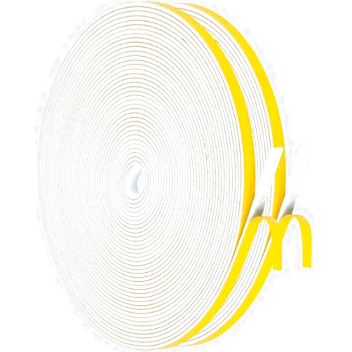 GUKOY Weather Stripping Door Seal Strip Strong Adhesive Foam Insulation Tape Tape Gasket for Door and Windows (White, 1/4 Inch X 1/16 Inch X 66Feet)