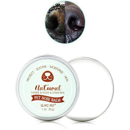 GJYC PET Pet Nose Balm for Dogs & Cats - Natural Healing & Moisturizing Balm for Dry, Cracked Snouts - Plant-Based, Soothing Skin Formula