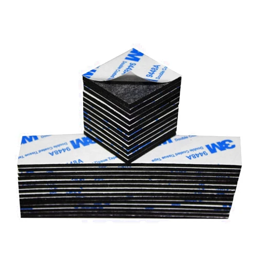 AIHOLU Double Sided Foam Tape, Double Sided Mounting Tape,130PCS, Heavy Duty Sticky Adhesive Tape, Include Strip and Square, for Crafts, Photos, Walls, Home Decoration, Office Deco(Black)