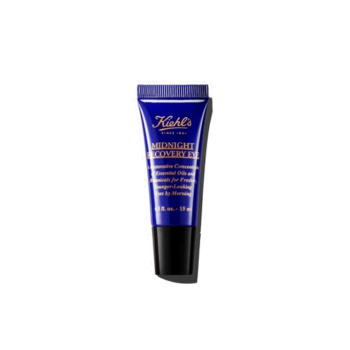 Kiehl's Midnight Recovery Eye Cream for Dark Circles & Eye Puffiness, Nightime Eye Treatment, Smooths Undereye, with Butcher's Broom Extract, Lavender Essential Oil & Evening Primrose Oil - 0.5 fl oz