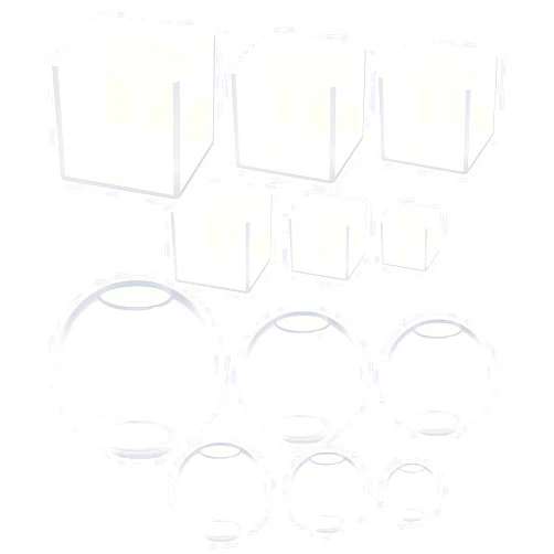 Loyohep 12Pcs Transparent Epoxy Resin Molds Silicone Set, Clear Silicone Molds for Epoxy Resin Include Seamless Sphere Resin Molds Silicone,Deep Cube Resin Molds Silicone,Molds for Resin Casting