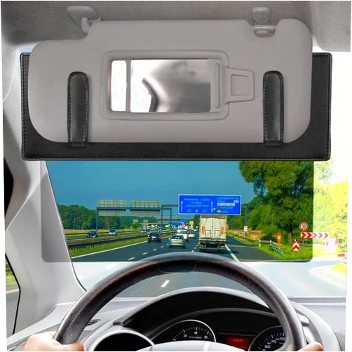 ZONGALL Polarized Sun Visor Extender for Car Anti-glare Sunvisor Extension Shade Attachment for Glare, Sunshade Blocker for Short People/Driver & Passenger Side, Automotive Windshield Auto Accessories