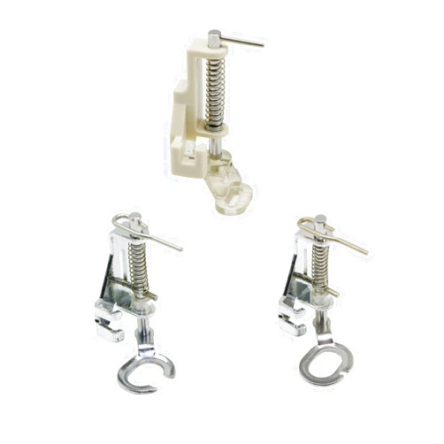 Stormshopping 3pcs Large Metal Darning/Free Motion Sewing Machine Presser Foot for All Low Shank Brother Singer Babylock Janome and More Sewing Machines - Include Close Toe, Open Toe and Quilting Foot