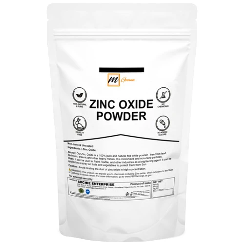 MGanna 100% Natural Zinc Oxide Powder | Micronized Non-Nano Uncoated Particles 0.22 LBS / 100 GMS