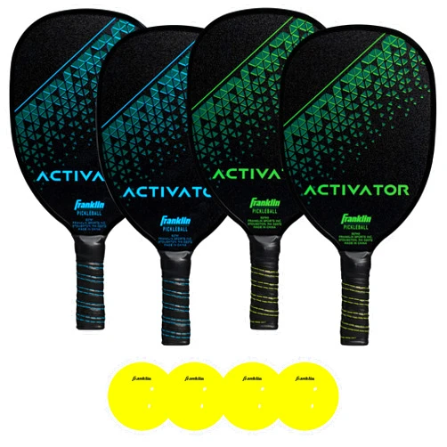 Franklin Sports Pickleball Paddle and Ball Set - Wooden Pickleball Rackets + Pickleballs - Activator - USA Pickleball (USAPA) Approved