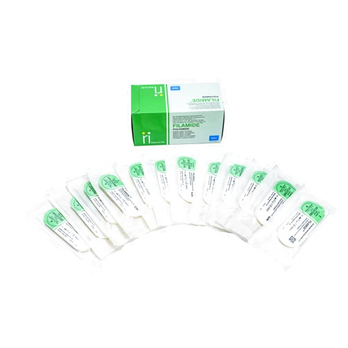 MERIL Training Purpose Suture Thread for Medical Students, Resident Doctors, Nurses-(Each Box Pack of 12),Synthetic,Non- Absorbable,Monofilament,Meril (Polyamide) Suture NYL01 3362