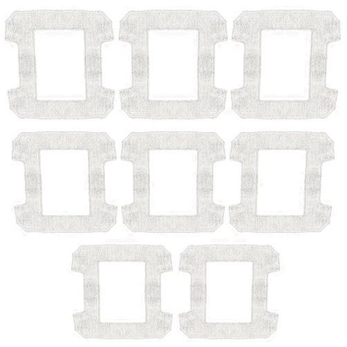 HUAREW 8 Pack Washable Mop Cloths Cleaning Rag for Ecovacs Winbot W1 W1 Pro Window Vacuum Cleaner Robot Replacement