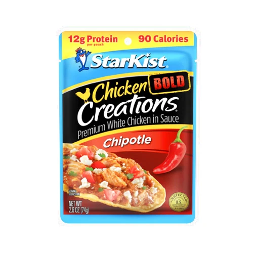 StarKist Chicken Creations Chipotle, 2.6 oz Pouch, 12 pack